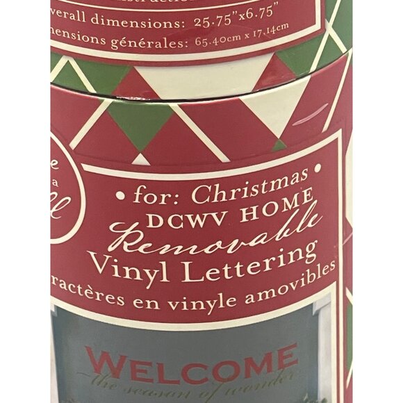 dcwv home welcome the season of wonder vinyl lettering decor Christmas READ used - Picture 5 of 8